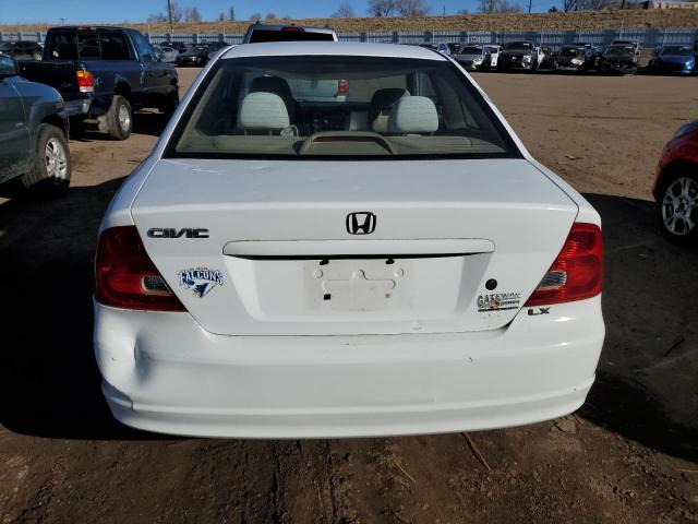 1HGEM22513L034516 - 2003 HONDA CIVIC LX WHITE photo 6