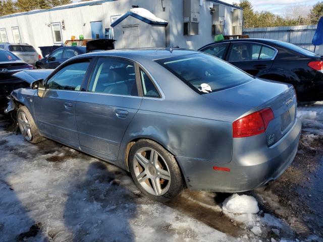 WAUDF78E08A036539 - 2008 AUDI A4 2.0T QUATTRO GRAY photo 2