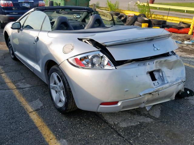 4A3AL25F27E063700 - 2007 MITSUBISHI ECLIPSE SPYDER GS  photo 3