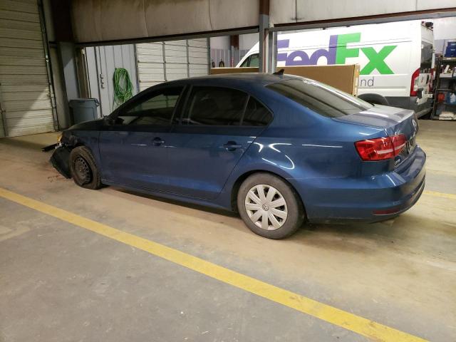 3VW2K7AJ7FM337898 - 2015 VOLKSWAGEN JETTA BASE 蓝色 照片 2