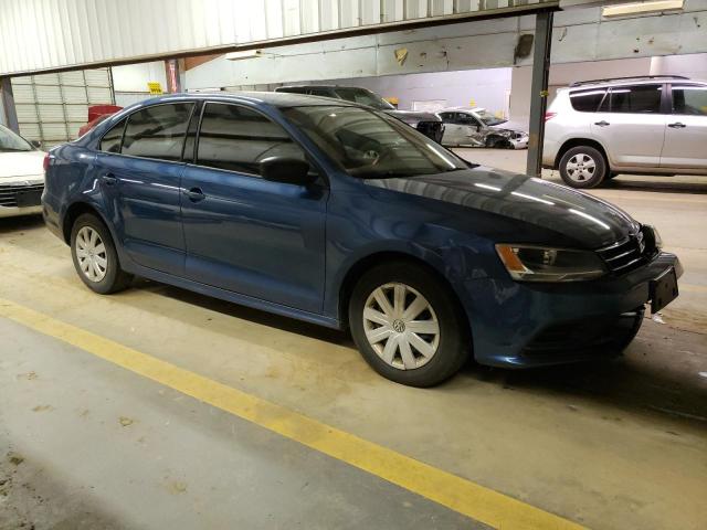 3VW2K7AJ7FM337898 - 2015 VOLKSWAGEN JETTA BASE 蓝色 照片 4