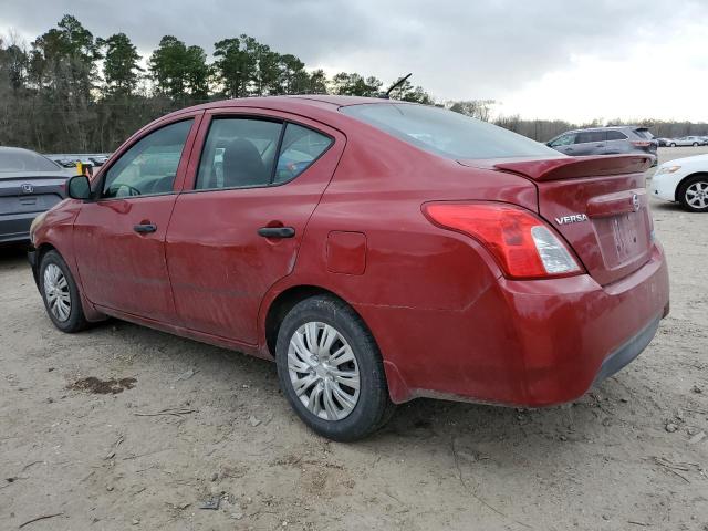 3N1CN7APXFL871201 - 2015 NISSAN VERSA S RED photo 2