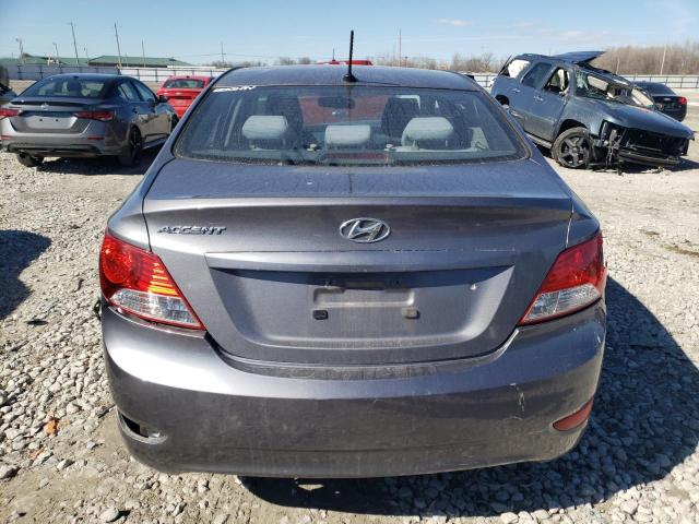 KMHCT4AE4EU671012 - 2014 HYUNDAI ACCENT GLS GRAY photo 6