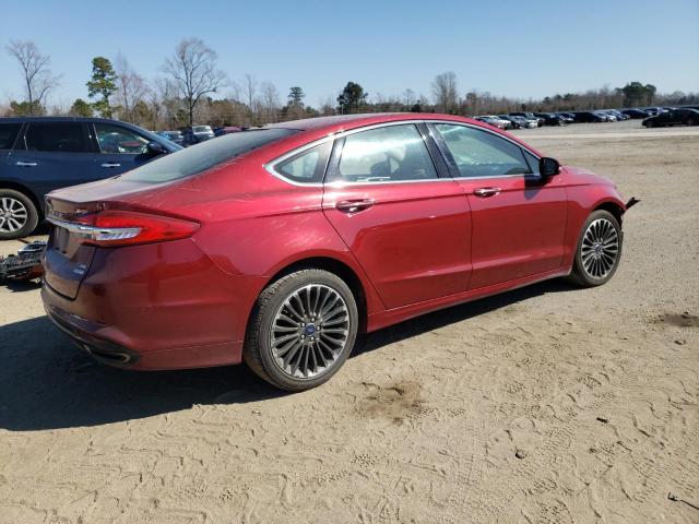 3FA6P0H92HR118318 - 2017 FORD FUSION SE RED photo 3