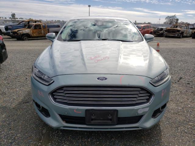 3FA6P0SU8ER122561 - 2014 FORD FUSION TITANIUM PHEV BLUE photo 5