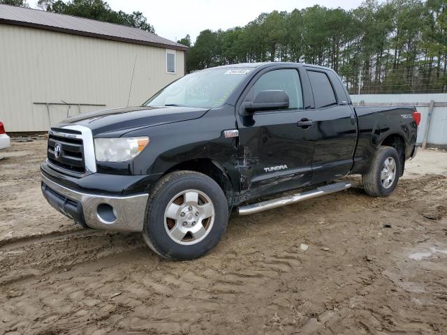 5TFUY5F12CX239438 - 2012 TOYOTA TUNDRA DOUBLE CAB SR5 BLACK photo 1