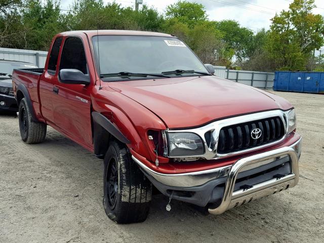 5TESM92N54Z347047 - 2004 TOYOTA TACOMA XTRACAB PRERUNNER 红色 照片 1