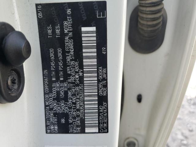 JTEBU5JR1G5371751 - 2016 TOYOTA 4RUNNER SR5/SR5 PREMIUM 白色 照片 13