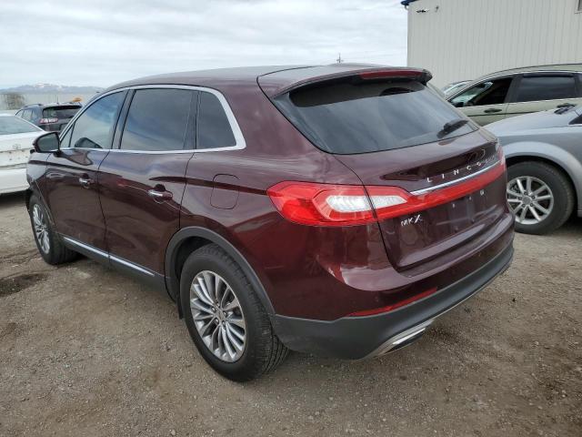 2LMPJ6KR6HBL16961 - 2017 LINCOLN MKX SELECT MAROON photo 2