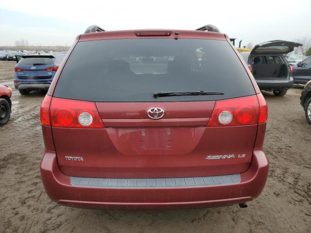 5TDZK23C27S056855 - 2007 TOYOTA SIENNA CE BURGUNDY photo 6