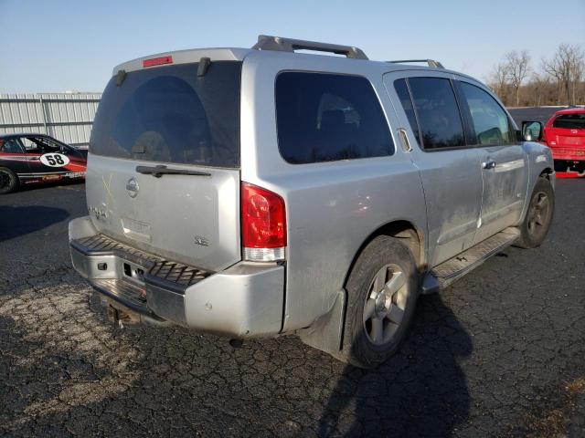 5N1AA08B65N725566 - 2005 NISSAN ARMADA SE SILVER photo 4