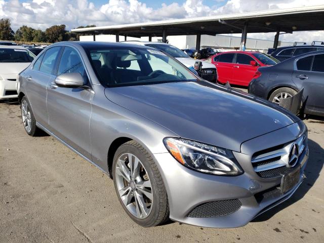 55SWF4JB8FU091544 - 2015 MERCEDES-BENZ C 300 GRAY photo 4