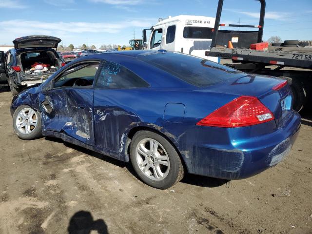 1HGCM72626A023795 - 2006 HONDA ACCORD EX BLUE photo 2