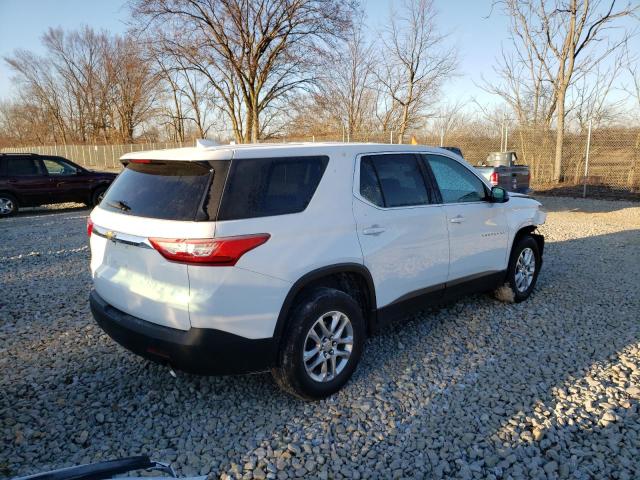 1GNERFKW6LJ207353 - 2020 CHEVROLET TRAVERSE LS WHITE photo 3