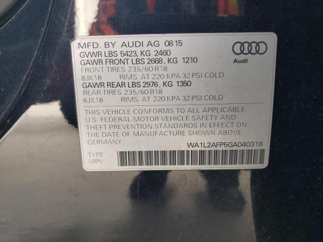 WA1L2AFP5GA040316 - 2016 AUDI Q5 PREMIUM PLUS 灰色 照片 13