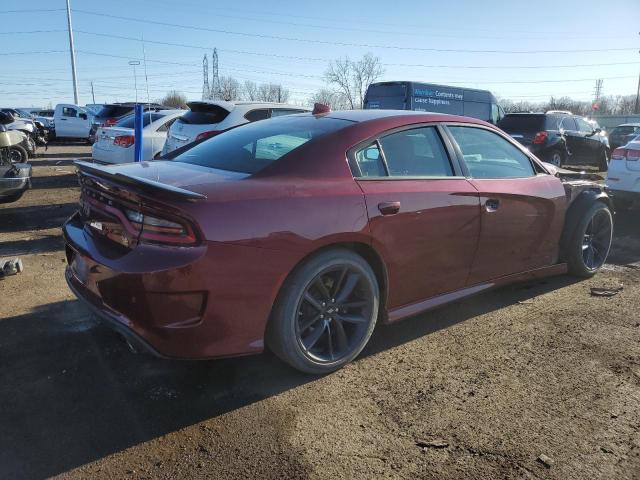 2C3CDXGJ4KH588089 - 2019 DODGE CHARGER SCAT PACK BURGUNDY photo 3