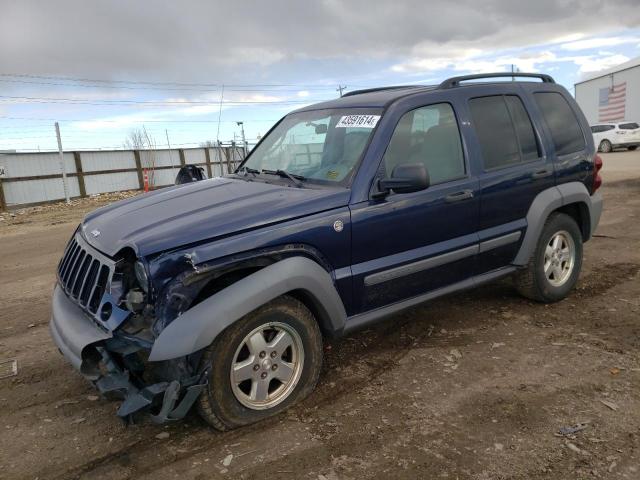 1J4GL485X6W107893 - 2006 JEEP LIBERTY SPORT BLUE photo 1