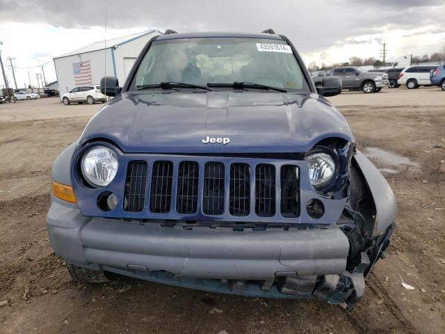 1J4GL485X6W107893 - 2006 JEEP LIBERTY SPORT BLUE photo 5