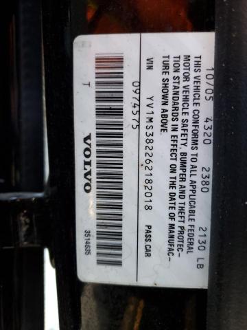 YV1MS382262182018 - 2006 VOLVO S40 2.4I BLACK photo 13