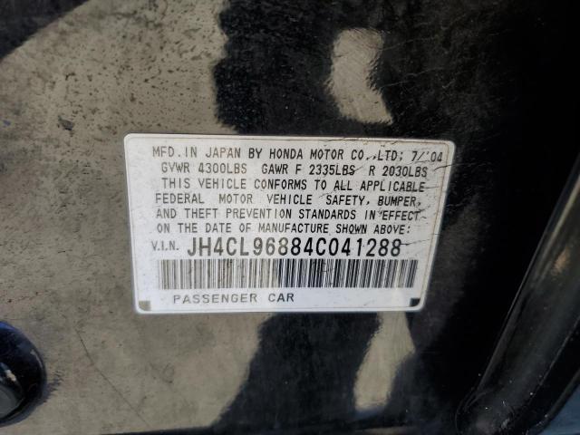 JH4CL96884C041288 - 2004 ACURA TSX BLACK photo 12