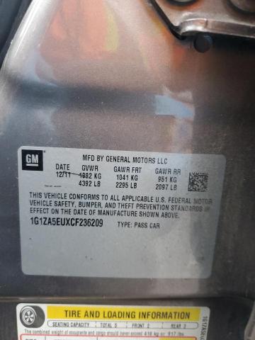 1G1ZA5EUXCF236209 - 2012 CHEVROLET MALIBU LS TAN photo 13