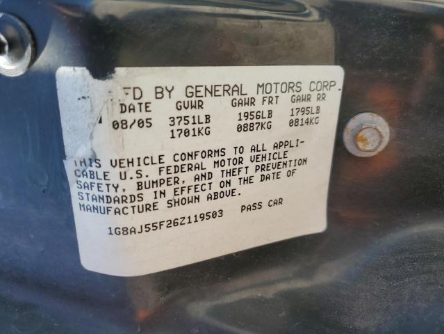 1G8AJ55F26Z119503 - 2006 SATURN ION LEVEL 2 绿色 照片 12