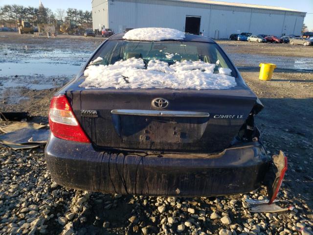 4T1BE32K94U320244 - 2004 TOYOTA CAMRY LE BLUE photo 6