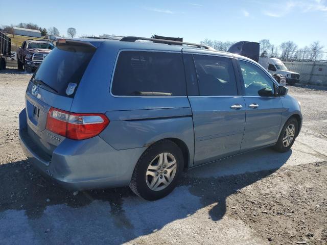 5FNRL38465B027560 - 2005 HONDA ODYSSEY EX BLUE photo 3