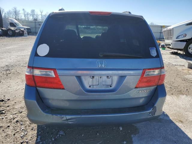 5FNRL38465B027560 - 2005 HONDA ODYSSEY EX BLUE photo 6