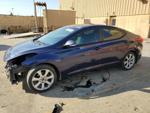 5NPDH4AE2CH104802 - 2012 HYUNDAI ELANTRA GLS BLUE photo 1