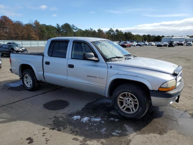 1B7HL38X02S719303 - 2002 DODGE DAKOTA QUAD SPORT SILVER photo 4