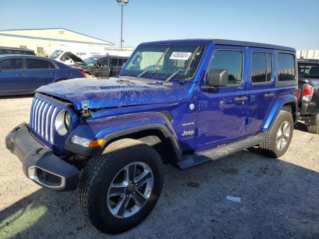 1C4HJXEN1LW216602 - 2020 JEEP WRANGLER U SAHARA BLUE photo 1