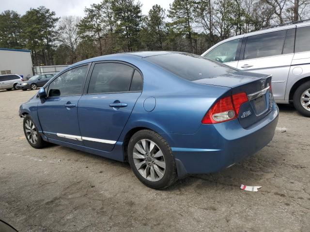 2HGFA16979H360315 - 2009 HONDA CIVIC EXL ლურჯი ფოტო 2