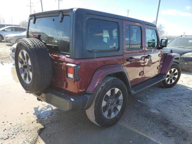 1C4HJXEN1NW176427 - 2022 JEEP WRANGLER U SAHARA BURGUNDY photo 3