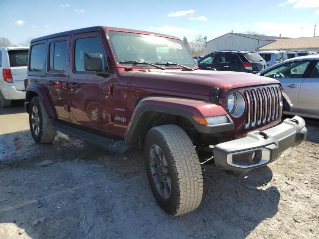1C4HJXEN1NW176427 - 2022 JEEP WRANGLER U SAHARA BURGUNDY photo 4