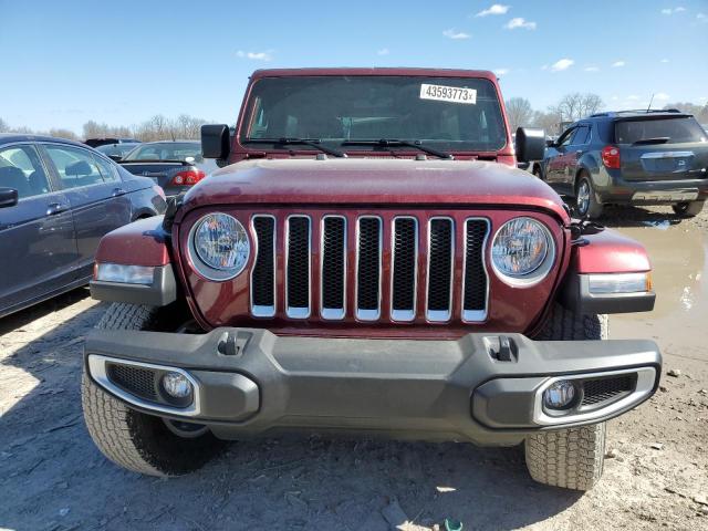 1C4HJXEN1NW176427 - 2022 JEEP WRANGLER U SAHARA BURGUNDY photo 5