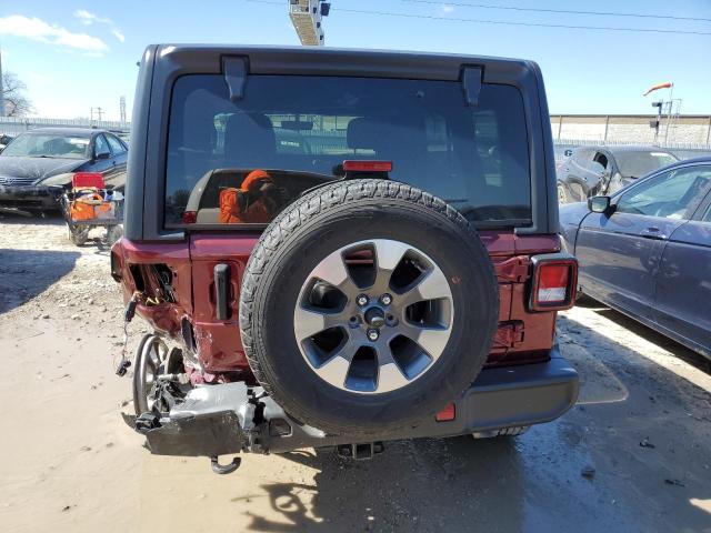 1C4HJXEN1NW176427 - 2022 JEEP WRANGLER U SAHARA BURGUNDY photo 6
