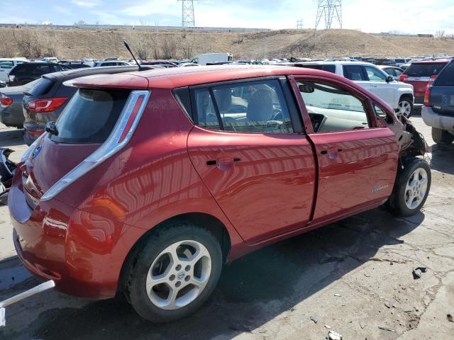 JN1AZ0CPXCT022760 - 2012 NISSAN LEAF SV RED photo 3