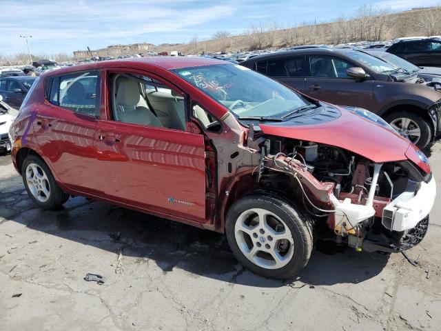 JN1AZ0CPXCT022760 - 2012 NISSAN LEAF SV RED photo 4