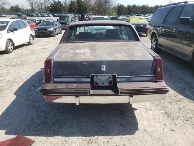 1G3GK11Y6HR307506 - 1987 OLDSMOBILE CUTLASS SA BURGUNDY photo 6