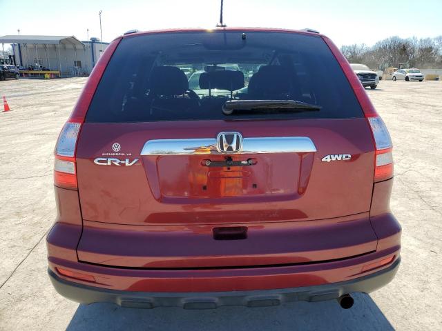 JHLRE4H70AC013481 - 2010 HONDA CR-V EXL RED photo 6