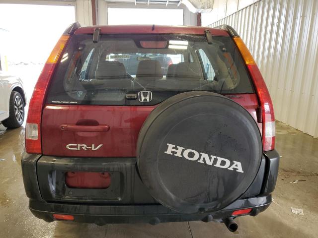 JHLRD78452C014492 - 2002 HONDA CR-V LX RED photo 6