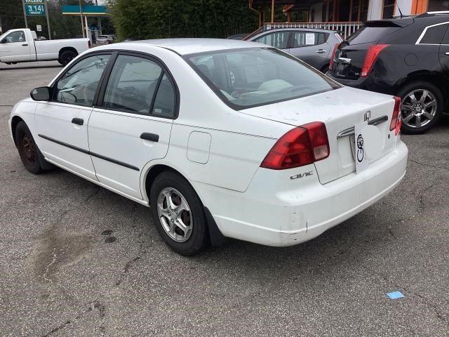 2HGES16221H597956 - 2001 HONDA CIVIC DX WHITE photo 3