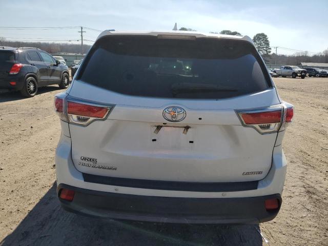 5TDYKRFH5GS155164 - 2016 TOYOTA HIGHLANDER LIMITED WHITE photo 6