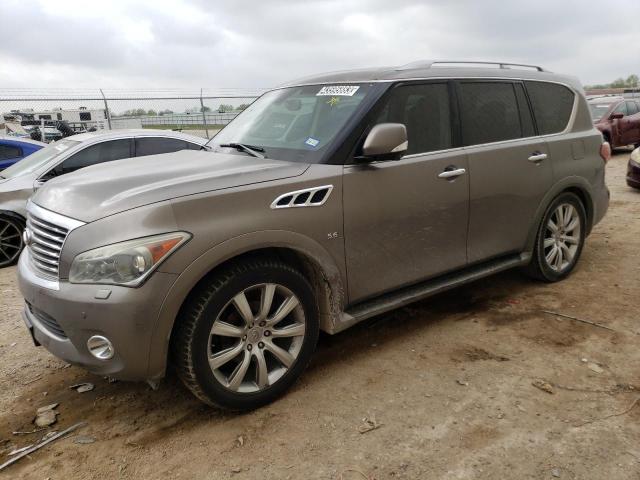 JN8AZ2ND2E9750699 - 2014 INFINITI QX80 TAN photo 1