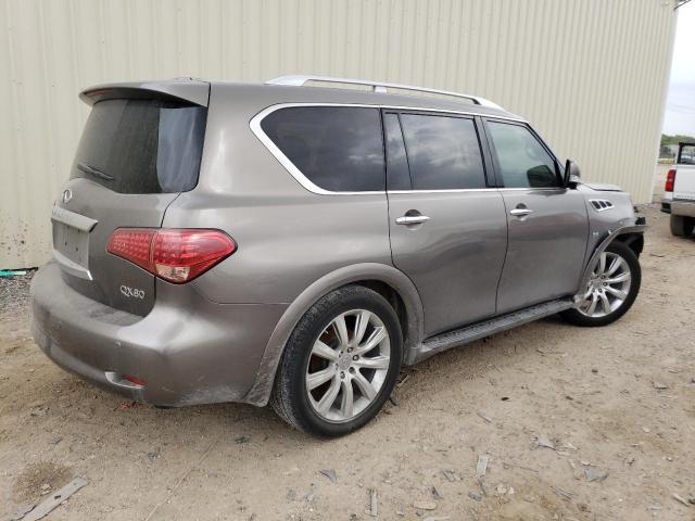 JN8AZ2ND2E9750699 - 2014 INFINITI QX80 TAN photo 3