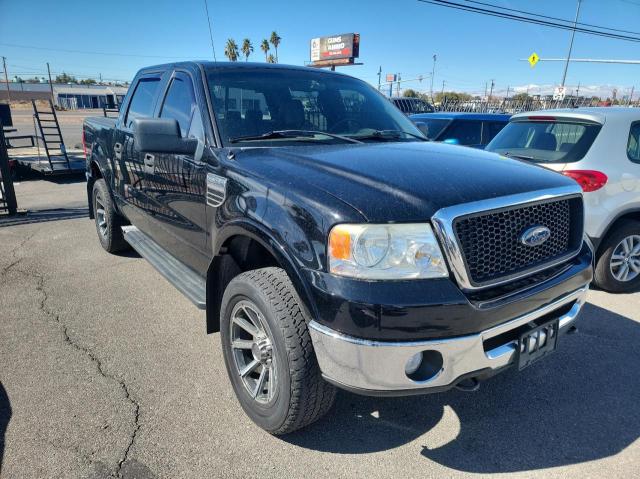 1FTPW14586KB61007 - 2006 FORD F150 SUPERCREW BLACK photo 1