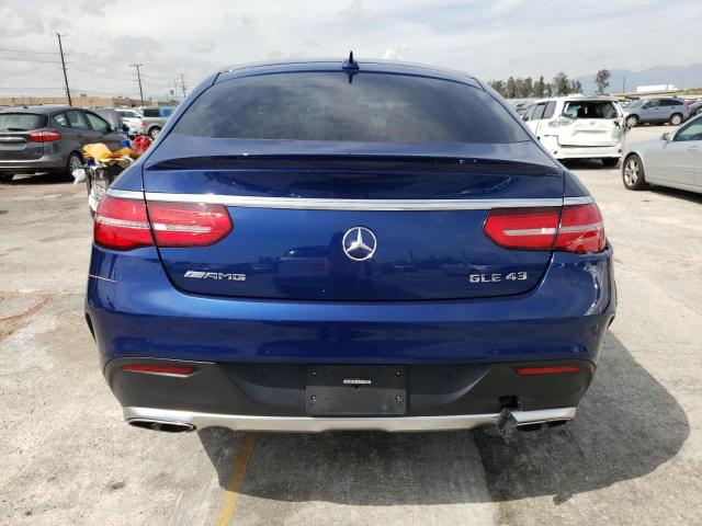 4JGED6EB2HA077400 - 2017 MERCEDES-BENZ GLE COUPE 43 AMG BLUE photo 6