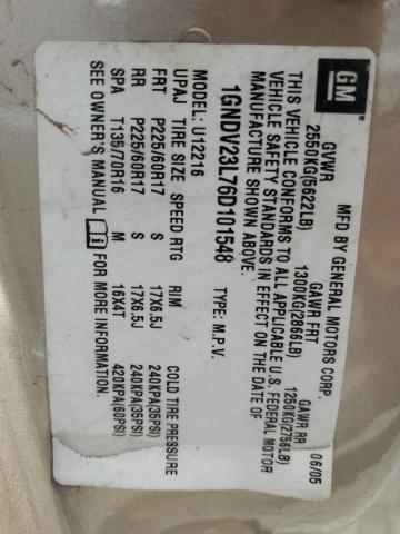 1GNDV23L76D101548 - 2006 CHEVROLET UPLANDER LS 棕色 照片 13