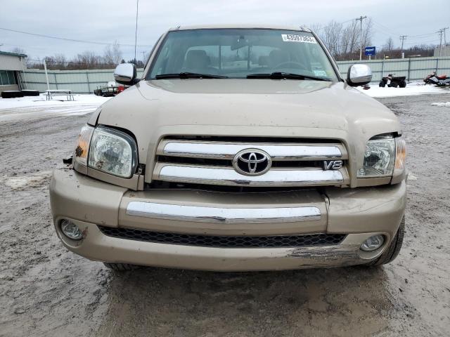 5TBBT441X6S487278 - 2006 TOYOTA TUNDRA ACCESS CAB SR5 BEIGE photo 5
